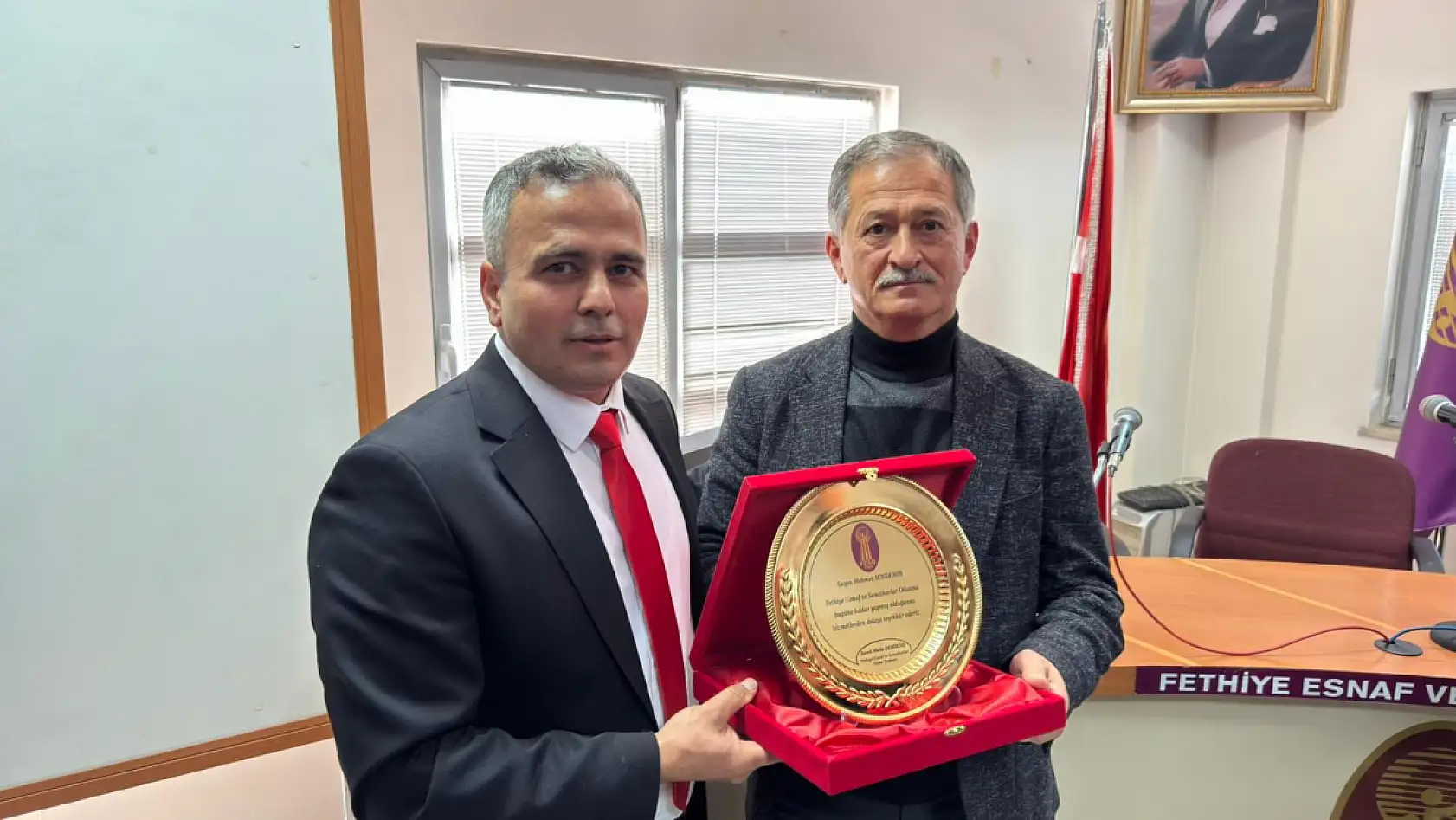 Fethiye Esnaf ve Sanatkarlar Odası'nda devir teslim gerçekleşti