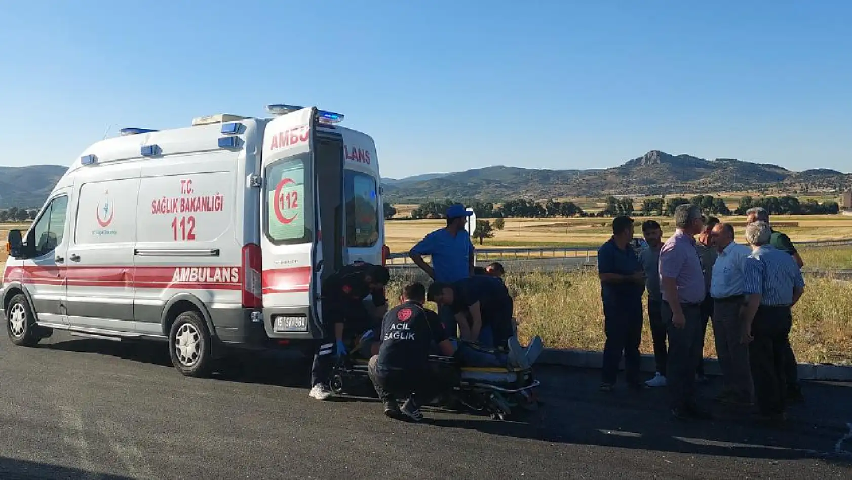 Burdur-Fethiye Yolu'nda İki Otomobil Çarpıştı: 2 Yaralı