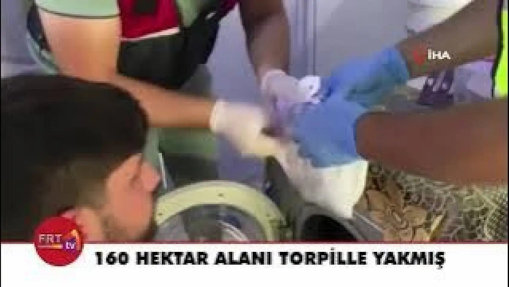 160 hektar alanı torpille yakmış
