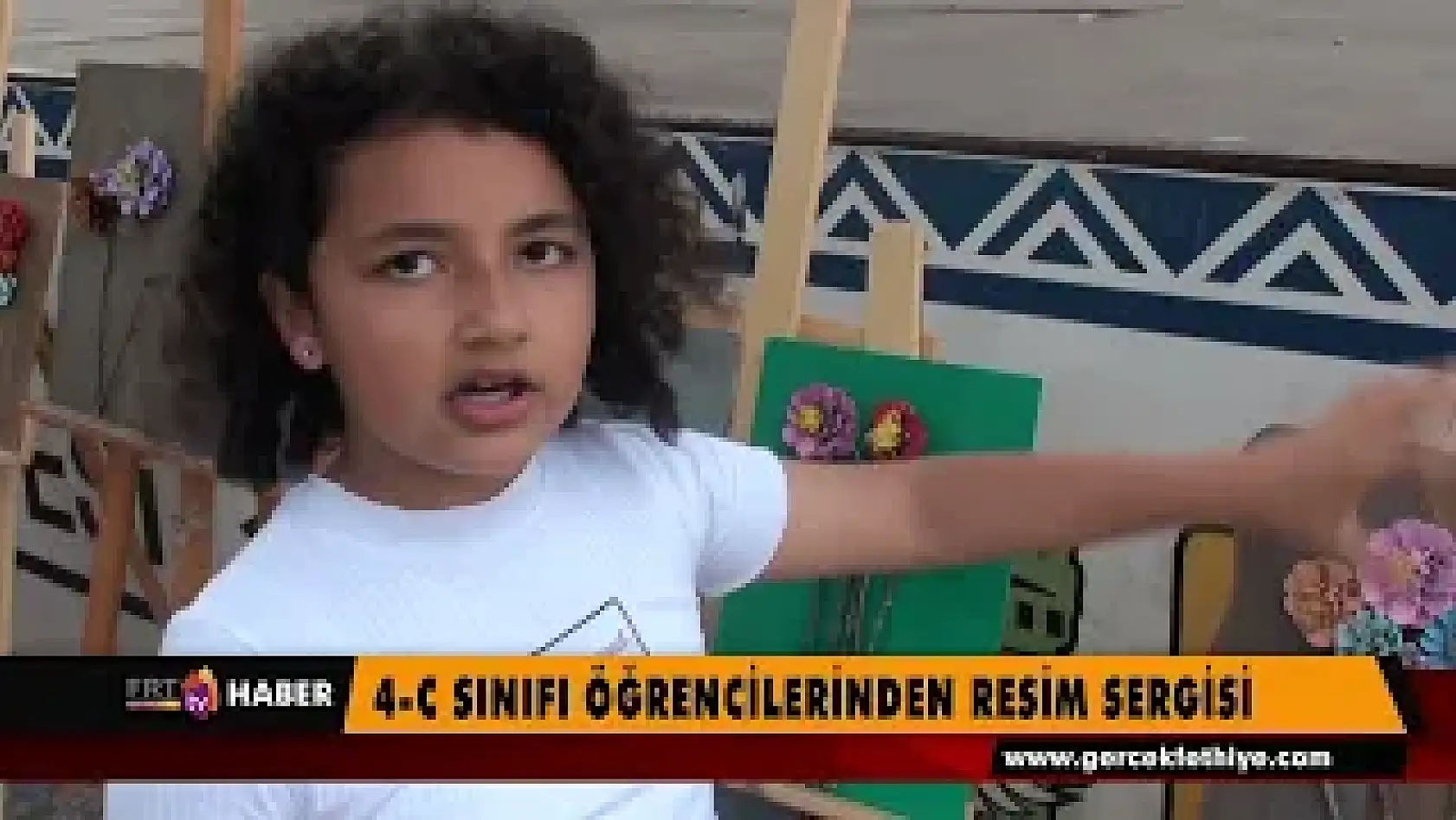 4-C sınıfı öğrencilerinden resim sergisi