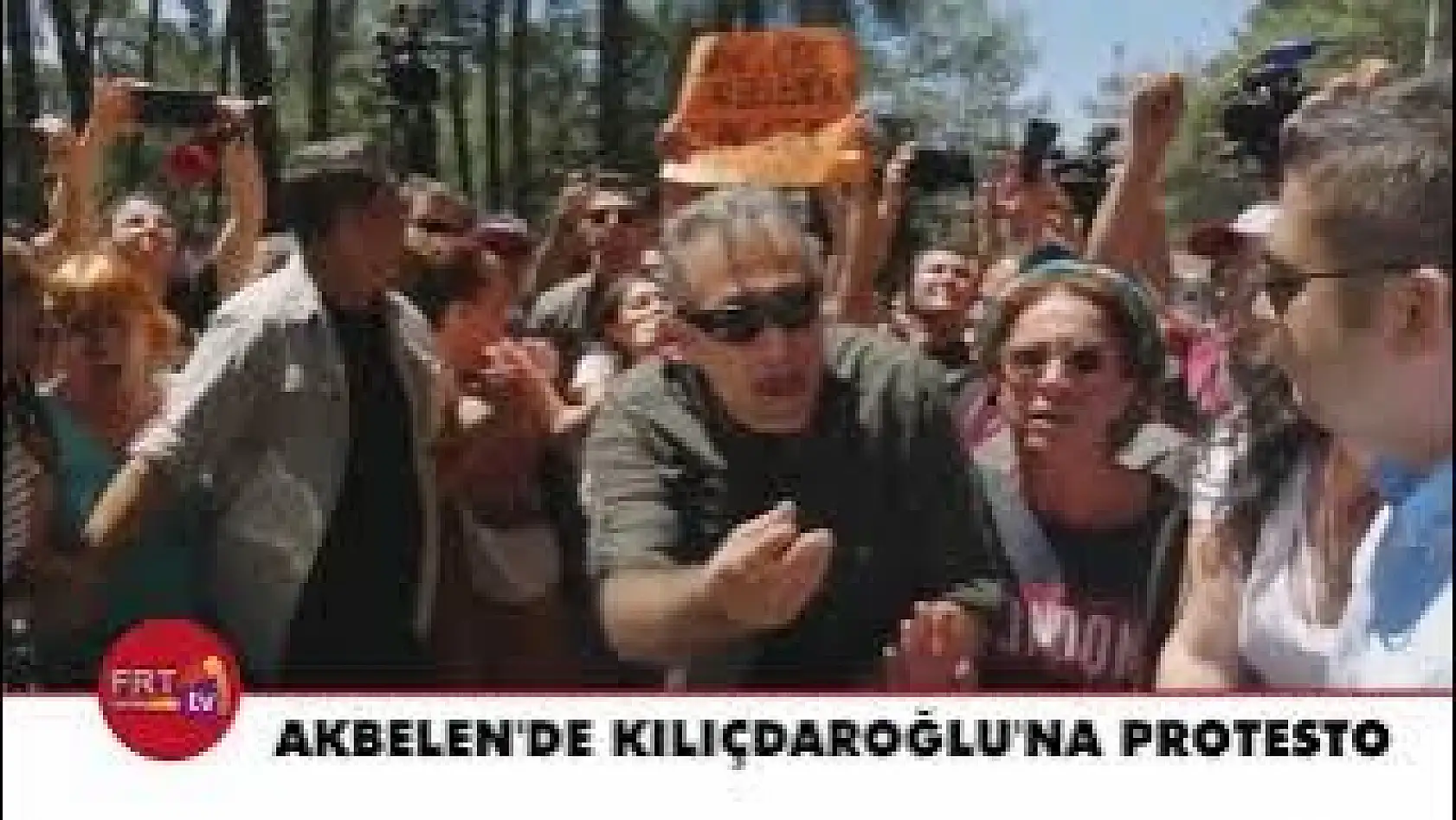 Akbelen'de Kılıçdaroğlu'na protesto