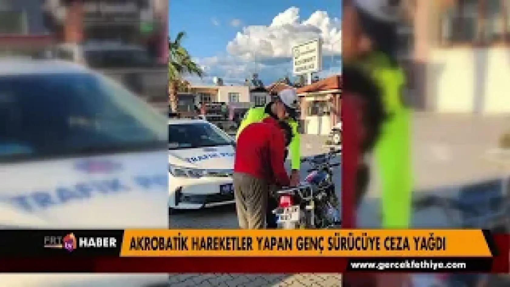 AKROBATİK HAREKETLER YAPAN GENÇ SÜRÜCÜYE CEZA YAĞDI 1