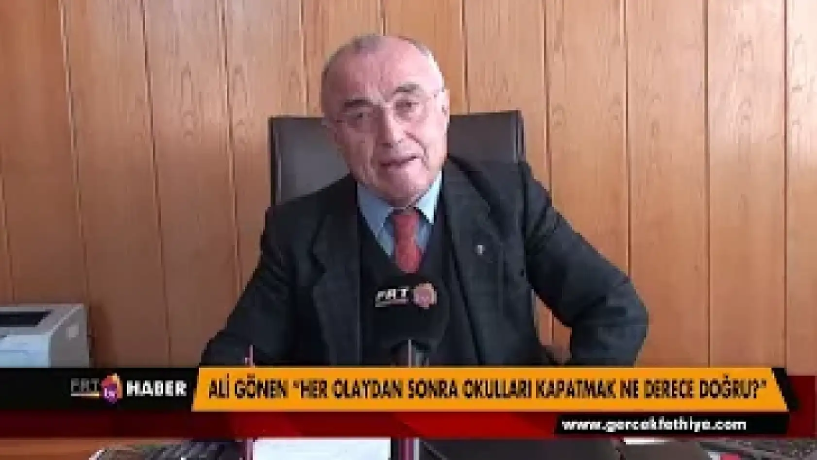 ALİ GÖNEN: 'HER OLAYDAN SONRA OKULLARI KAPATMAK NE DERECE DOĞRU'