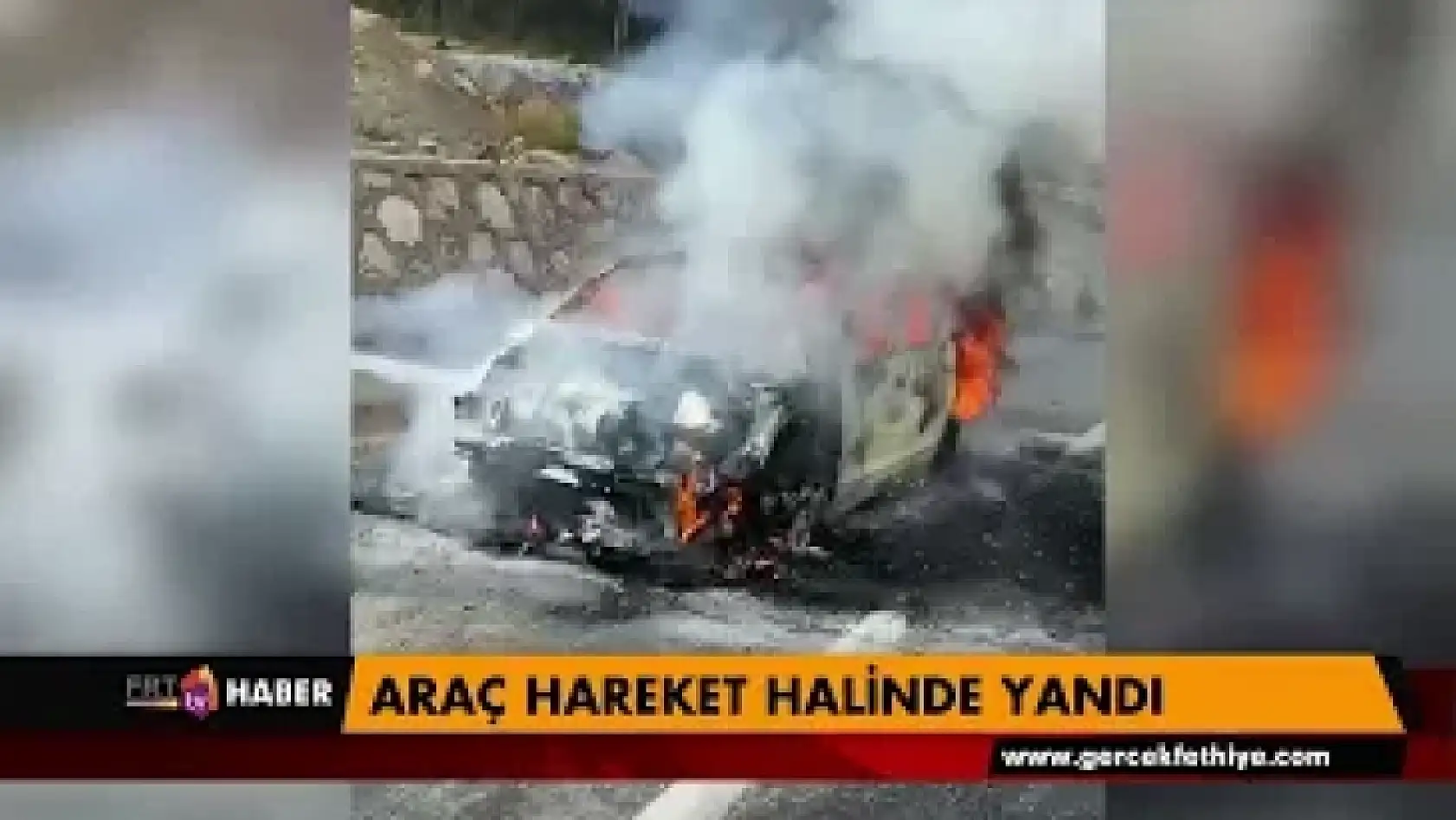 ARAÇ HAREKET HALİNDE YANDI