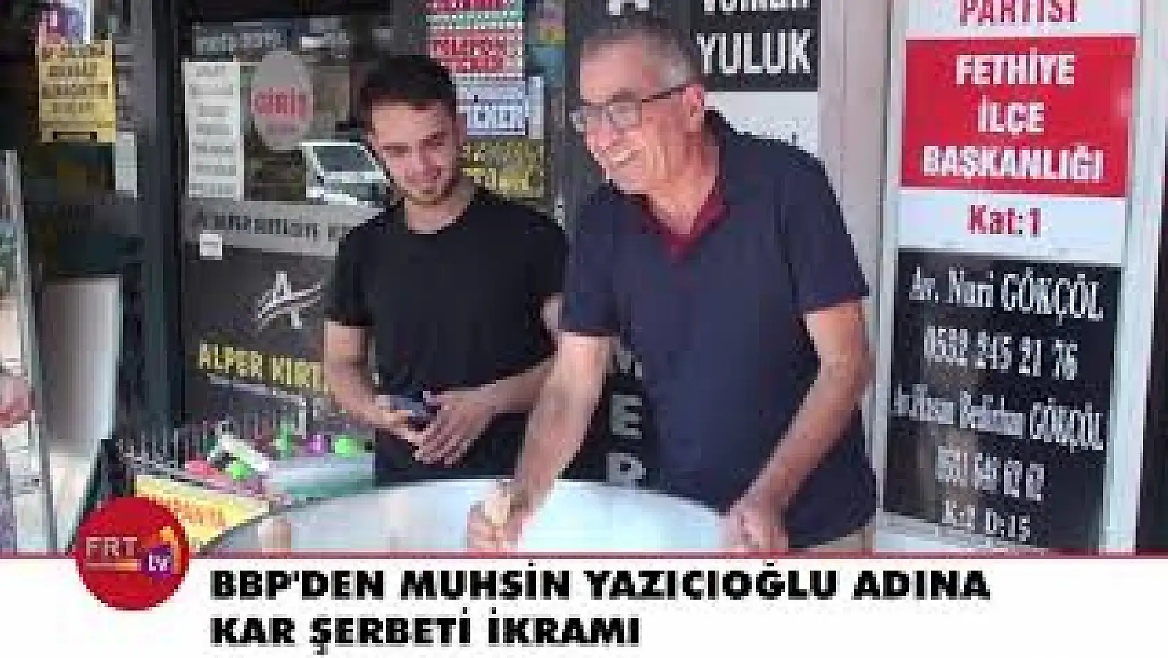 BBP'den Muhsin Yazıcıoğlu adına kar şerbeti ikramı
