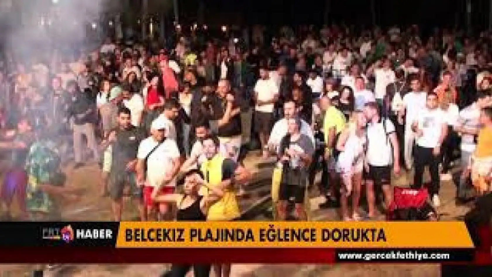 BELCEKIZ PLAJINDA EĞLENCE DORUKTA