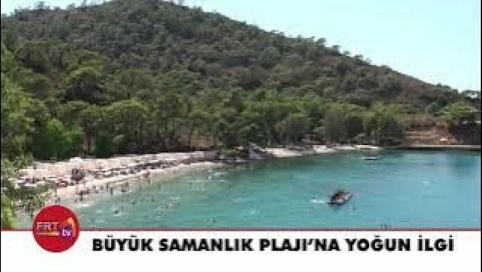 Büyük Samanlık Plajı'na Yoğun İlgi