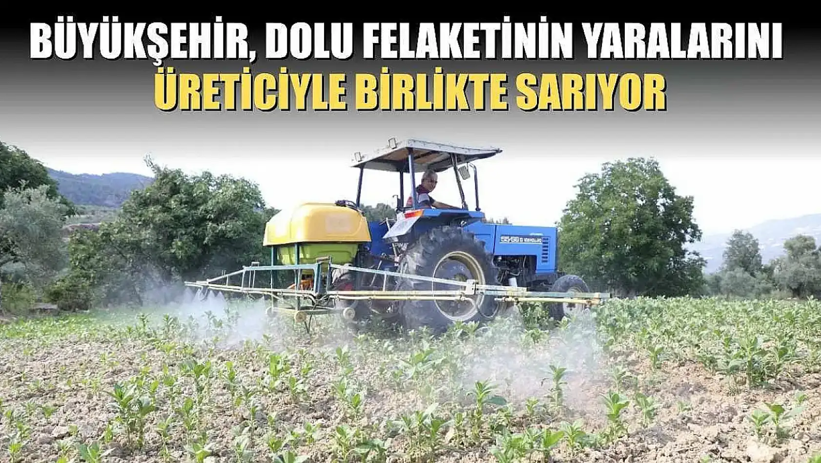 Büyükşehir, Dolu Felaketinin Yaralarını Üreticiyle Birlikte Sarıyor