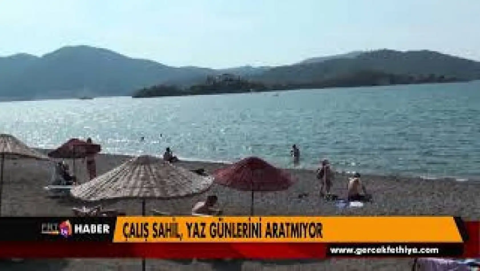 ÇALIŞ SAHİL, YAZ GÜNLERİNİ ARATMIYOR
