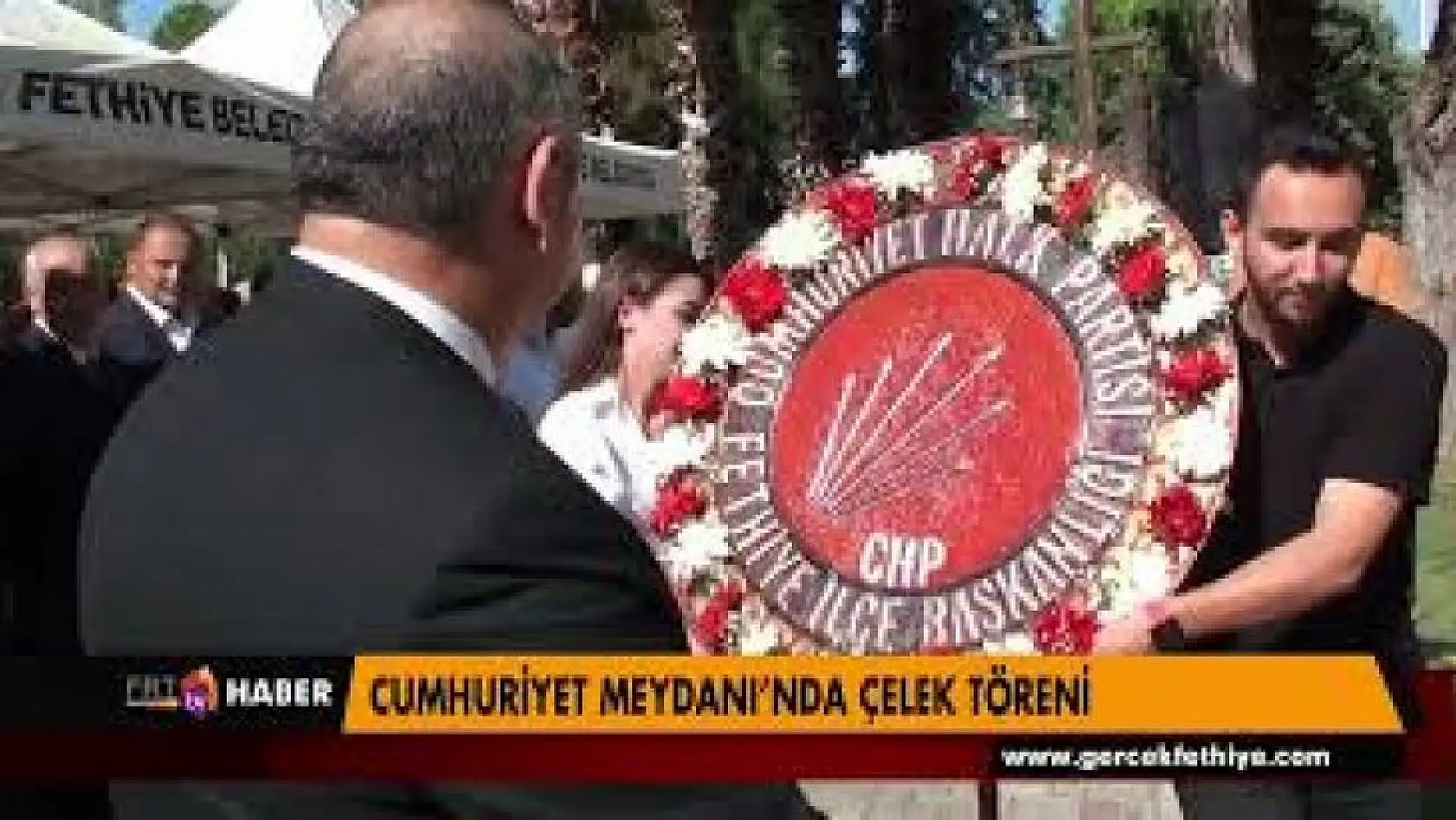 CUMHURİYET MEYDANI'NDA ÇELEK TÖRENİ
