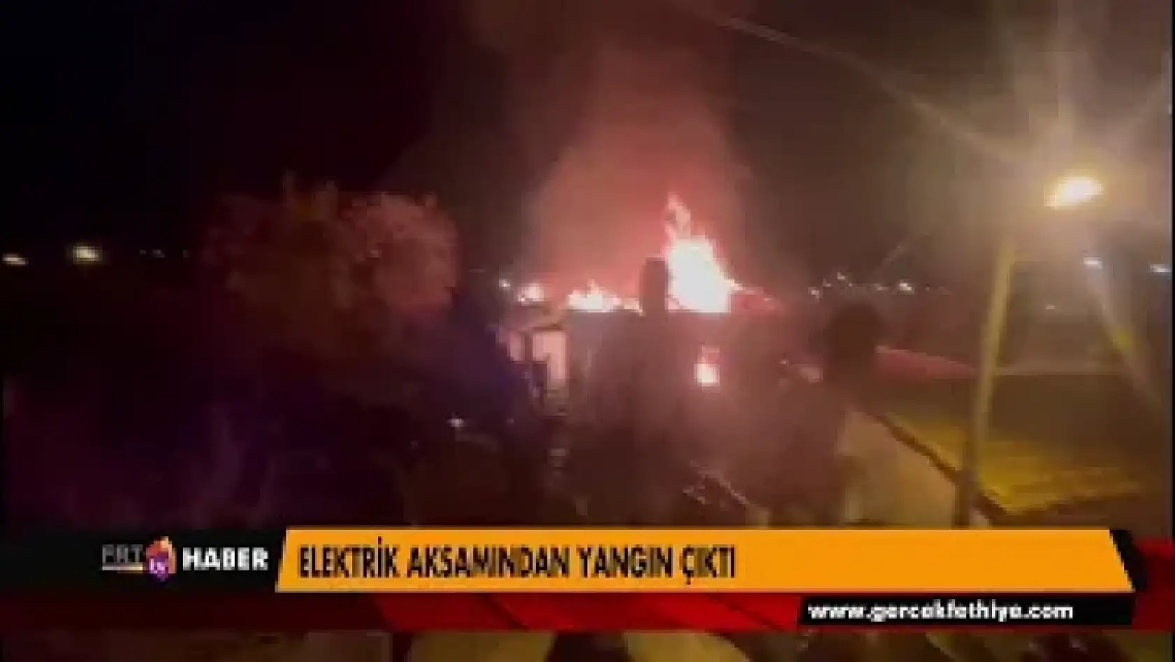 ELEKTRİK AKSAMINDAN YANGIN ÇIKTI