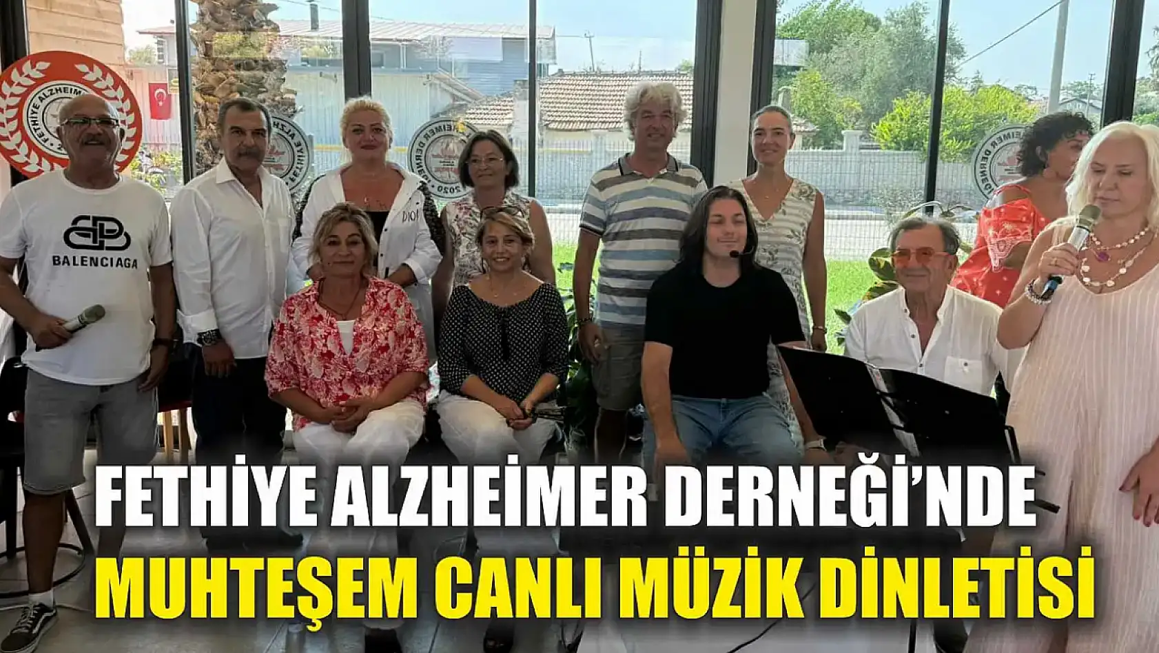 Fethiye Alzheimer Derneği'nde muhteşem canlı müzik dinletisi