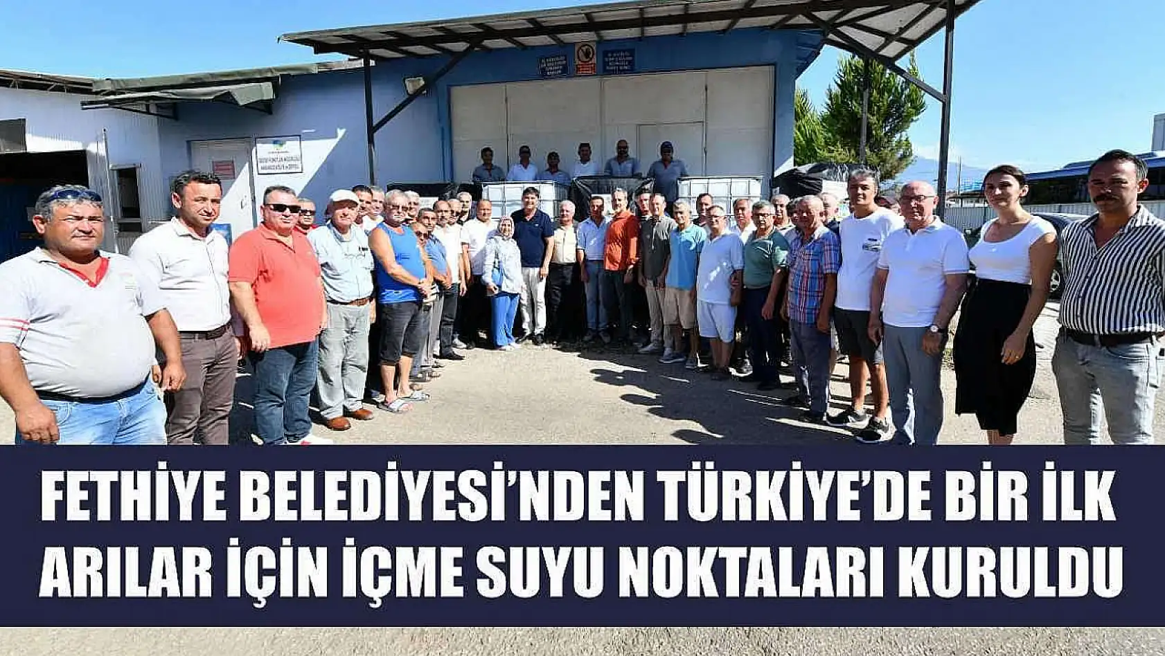 Fethiye Belediyesi'nden Türkiye'de Bir İlk: Arılar İçin İçme Suyu Noktaları Kuruldu