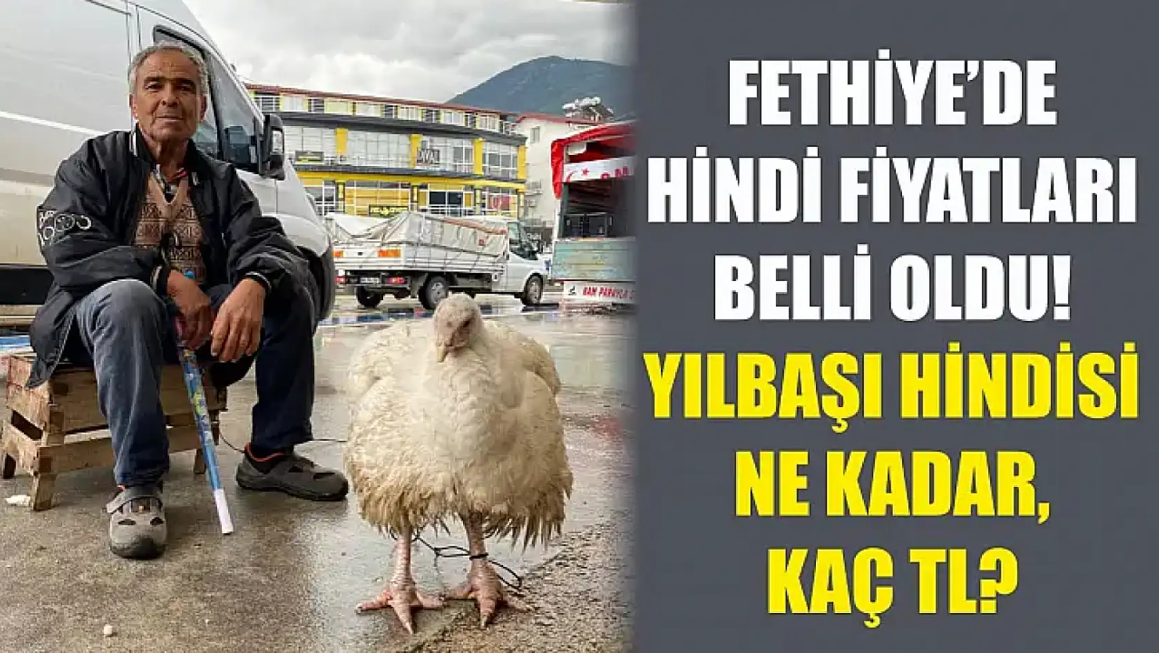 Fethiye'de Hindi fiyatları belli oldu Yılbaşı hindisi ne kadar, kaç TL