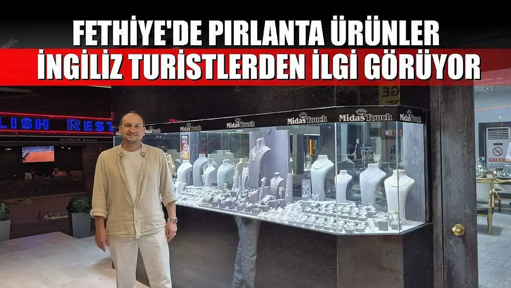 Fethiye'de pırlanta ürünler İngiliz turistlerden ilgi görüyor