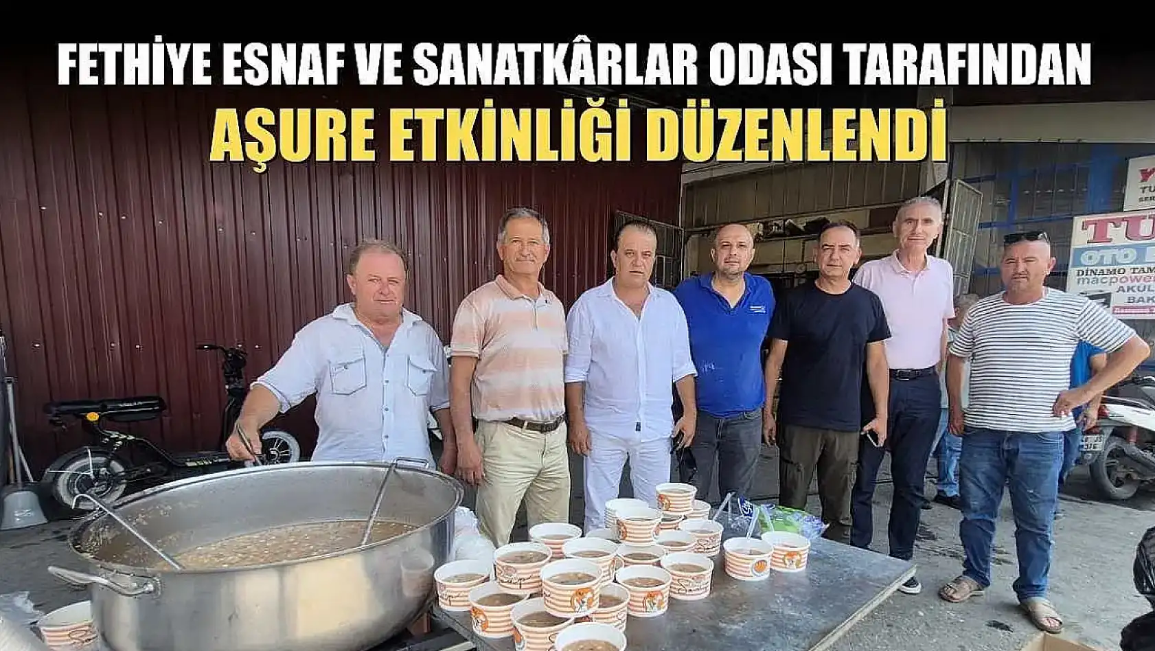 Fethiye Esnaf ve Sanatkârlar Odası Tarafından Aşure Etkinliği Düzenlendi