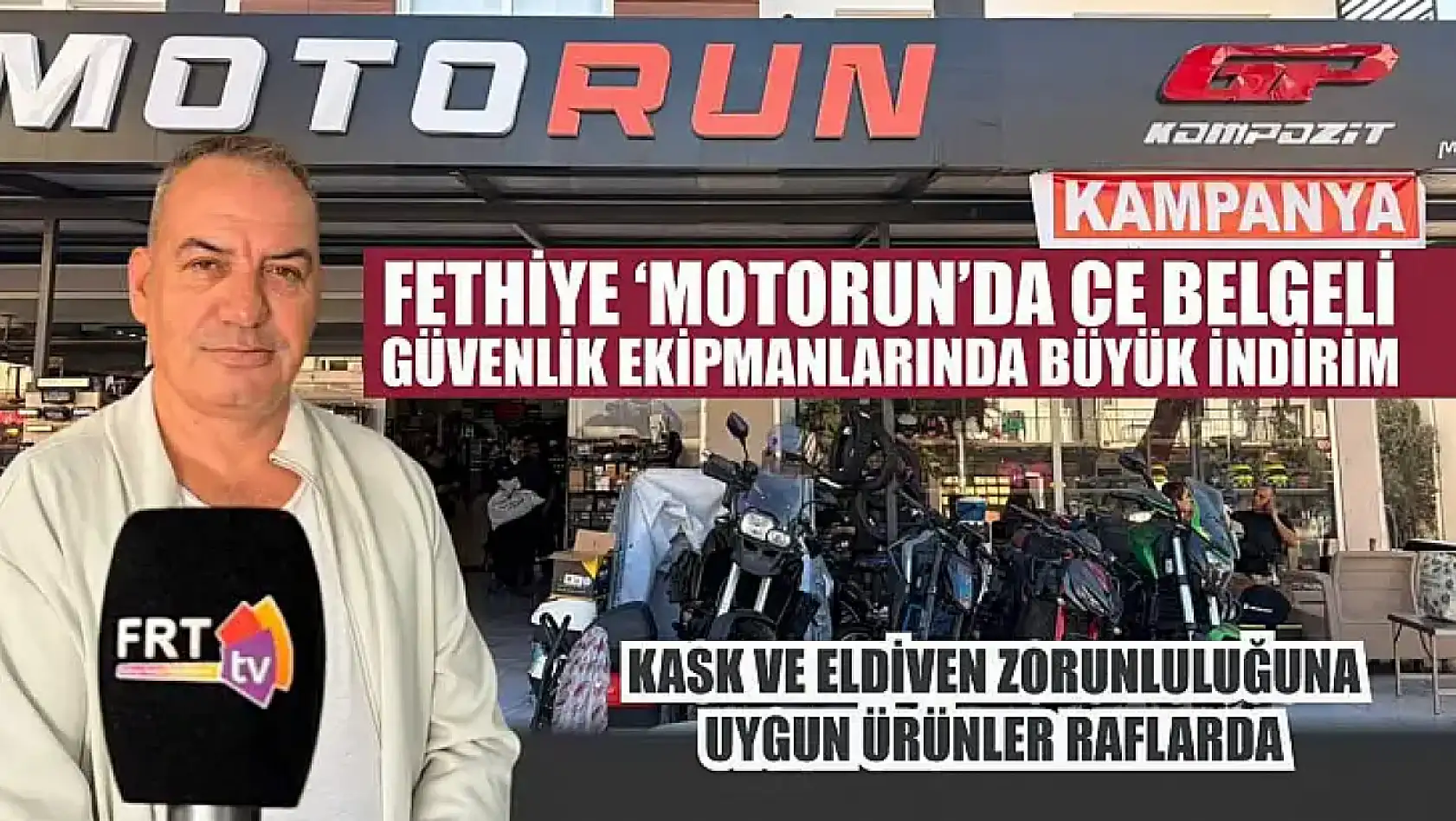 Fethiye 'Motorun'da CE Belgeli güvenlik ekipmanlarında büyük indirim