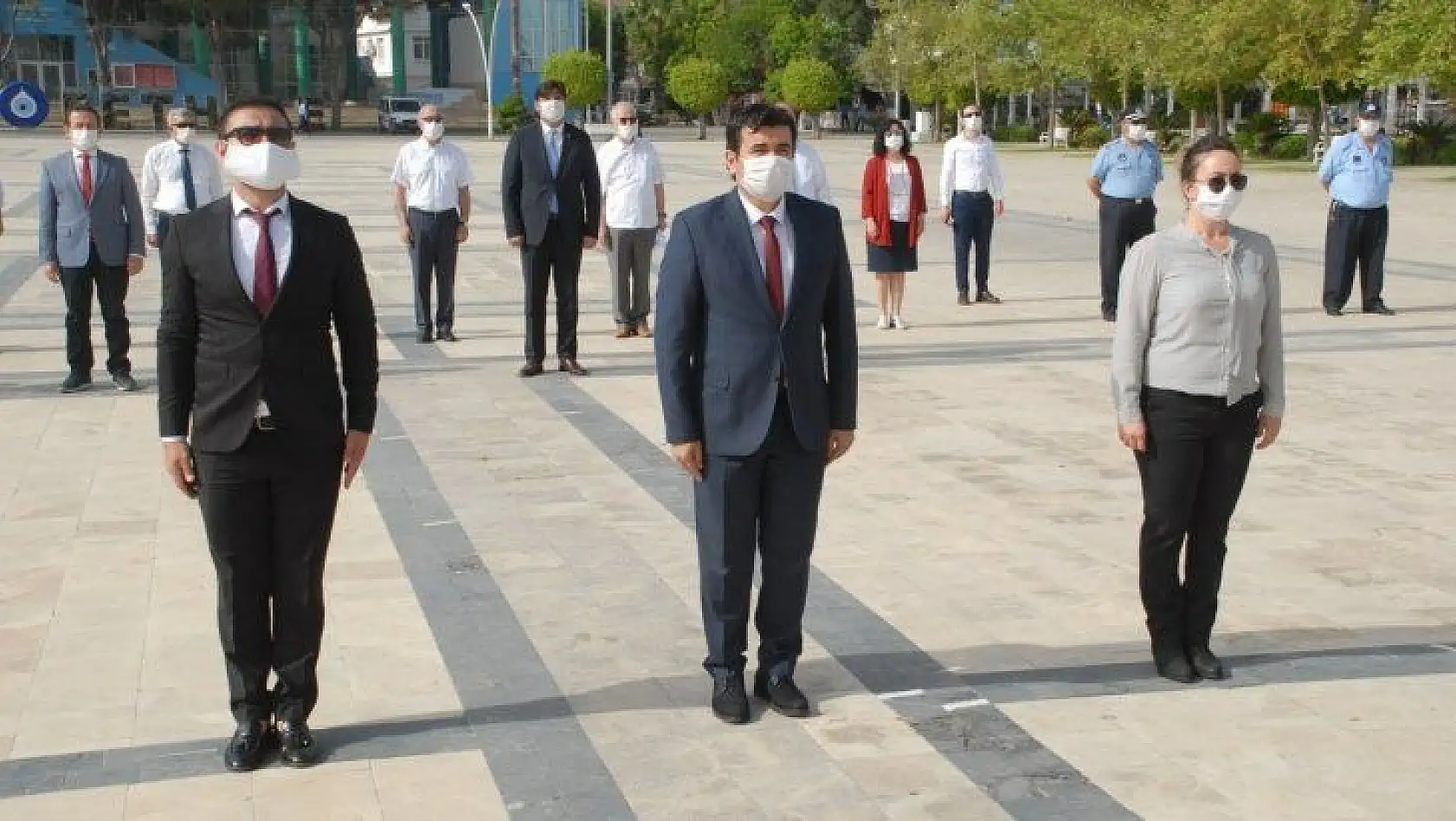 Fethiye'de Sosyal Mesafeli Tören