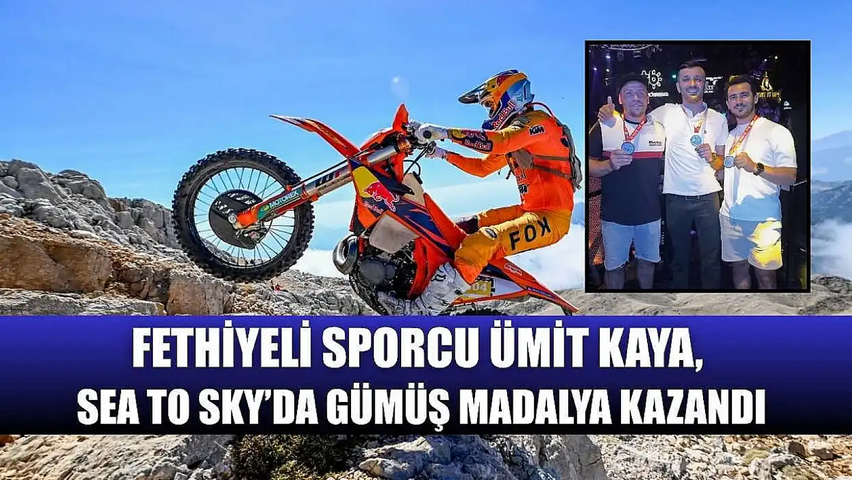 Fethiyeli sporcu Ümit Kaya, Sea To Sky'da gümüş madalya kazandı