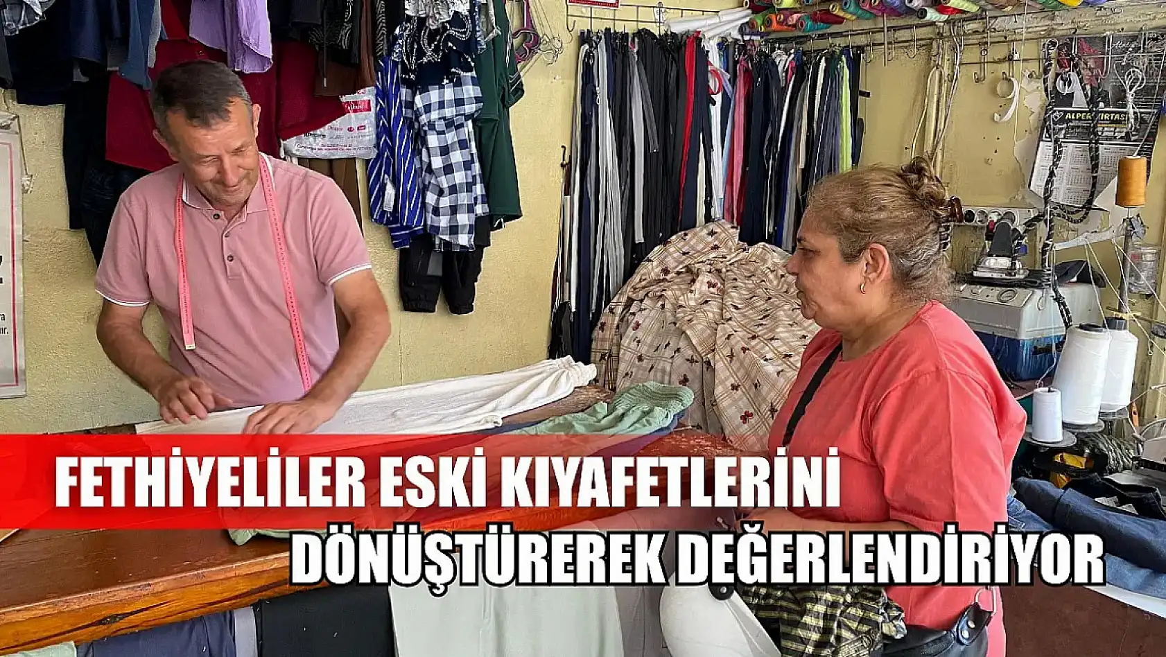 Fethiyeliler eski kıyafetlerini dönüştürerek değerlendiriyor