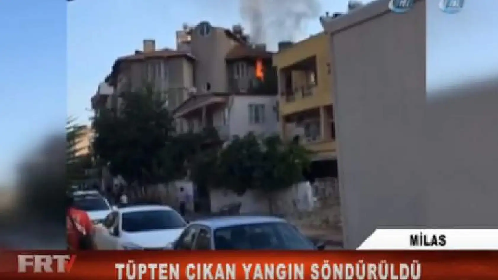Milas'ta tüp yangını
