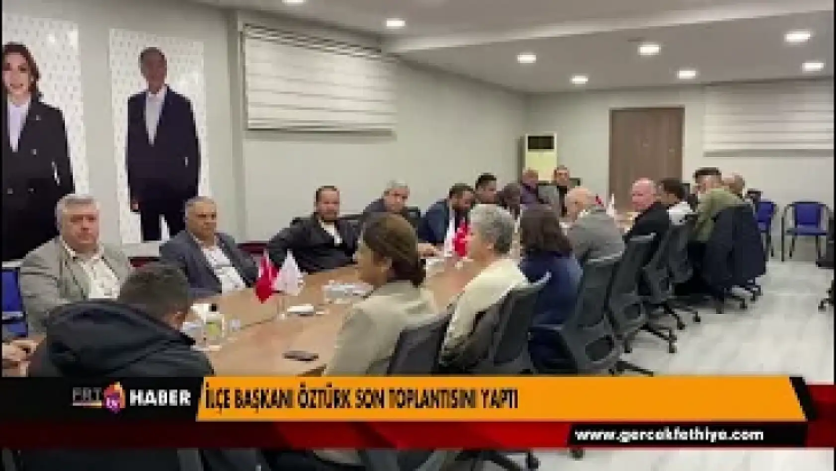 İLÇE BAŞKANI ÖZTÜRK SON TOPLANTISINI YAPTI