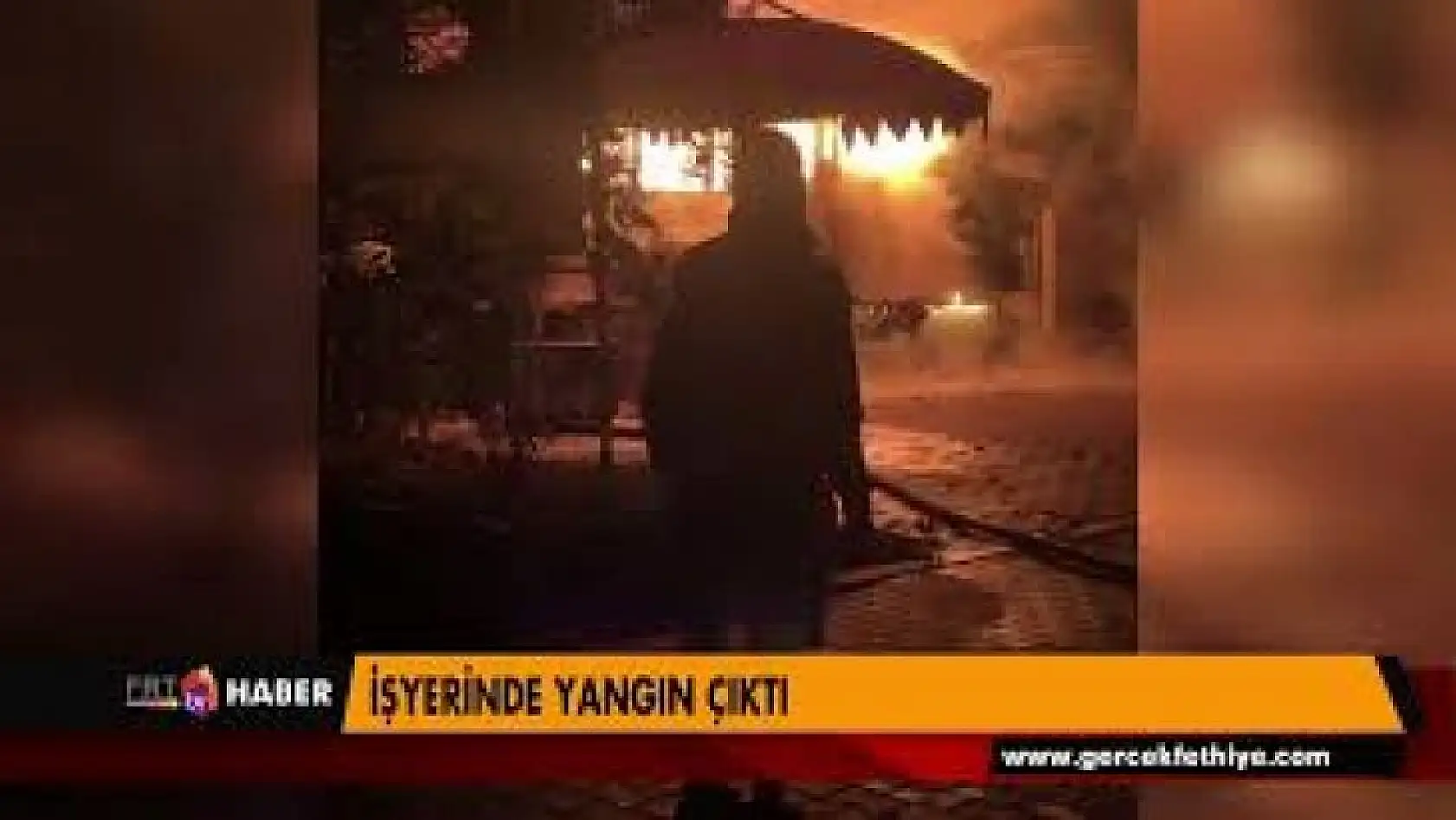 İŞYERİNDE YANGIN ÇIKTI