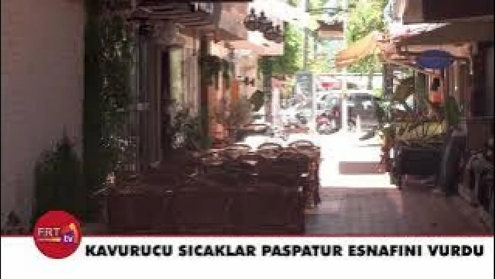 Kavurucu sıcaklar Paspatur esnafını vurdu