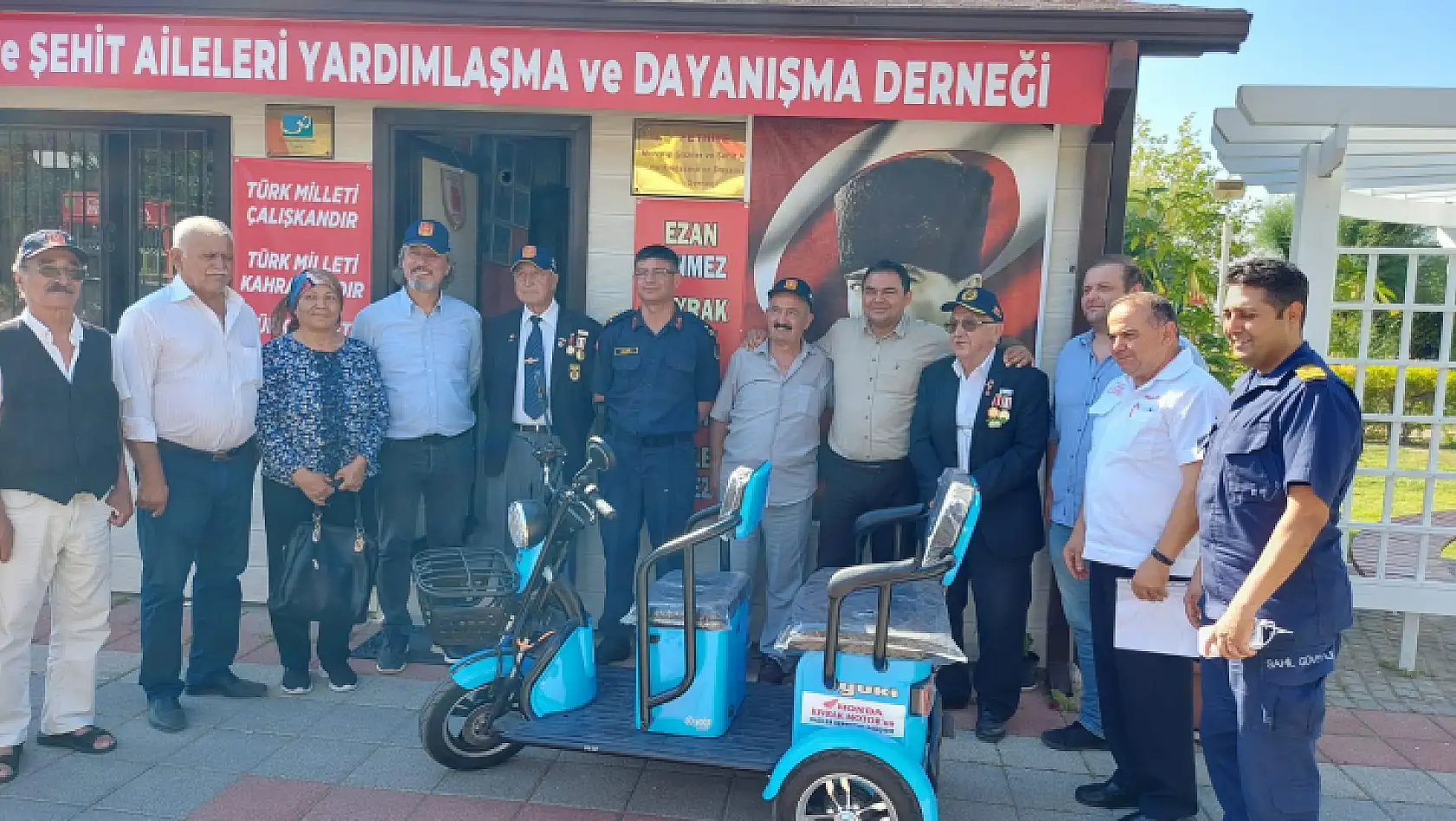 Kıvrak Motor'dan Gaziler Derneği'ne elektrikli motosiklet