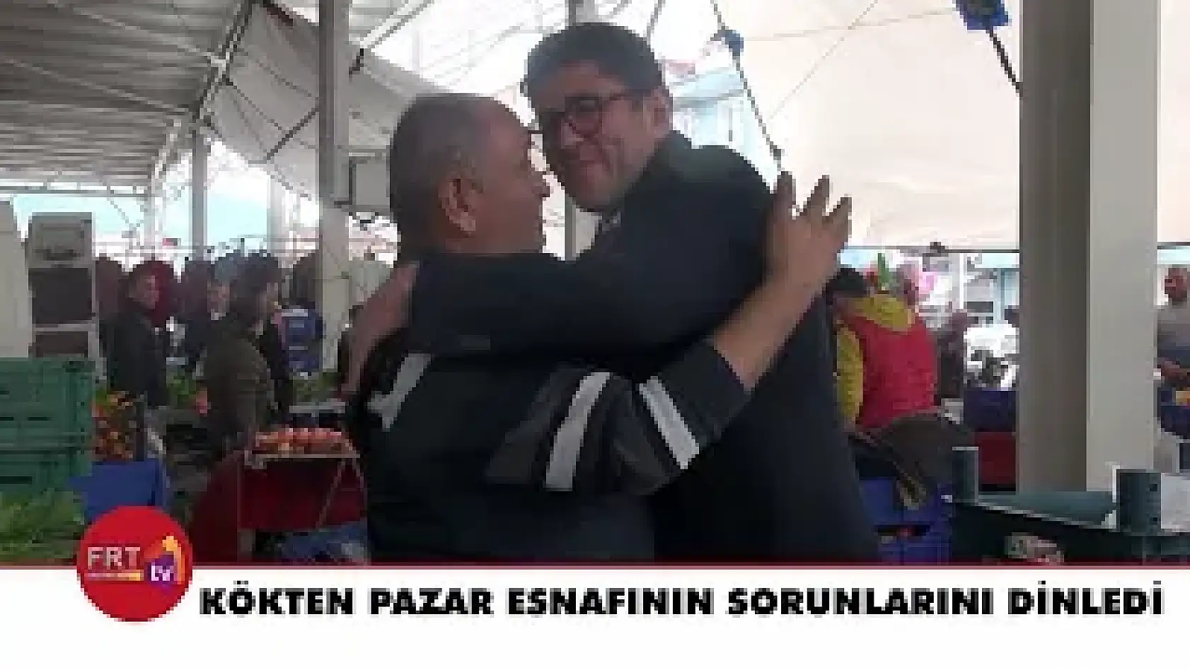 Kökten Pazar Esnafının Sorunlarını Dinledi