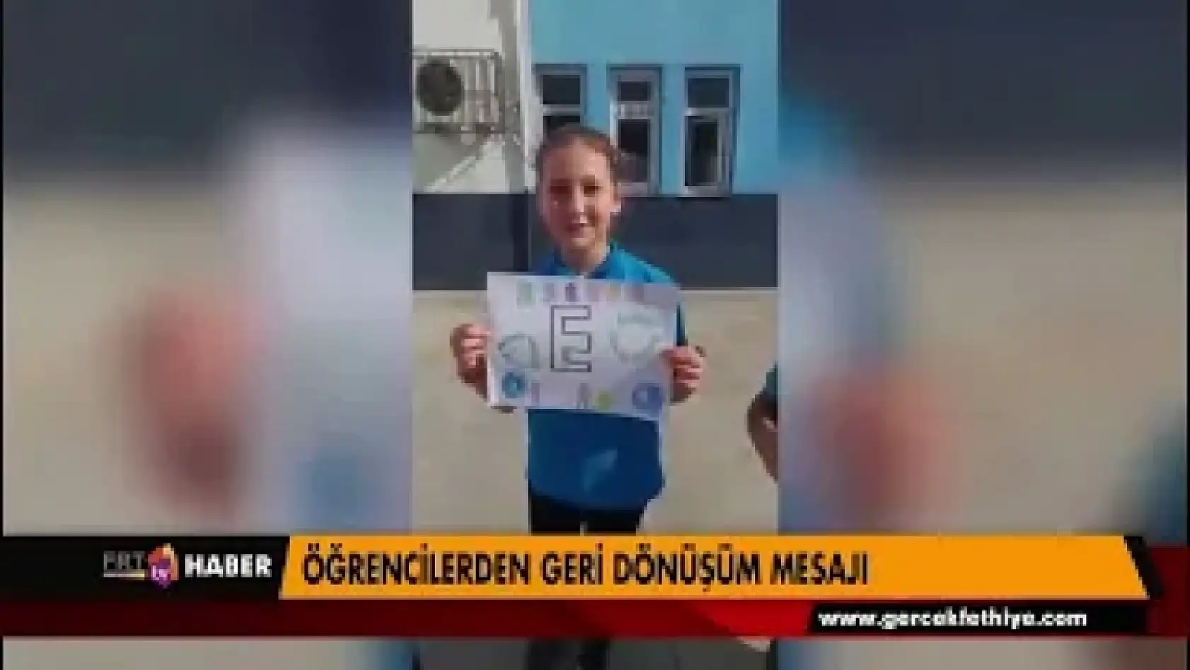 ÖĞRENCİLERDEN GERİ DÖNÜŞÜM MESAJI