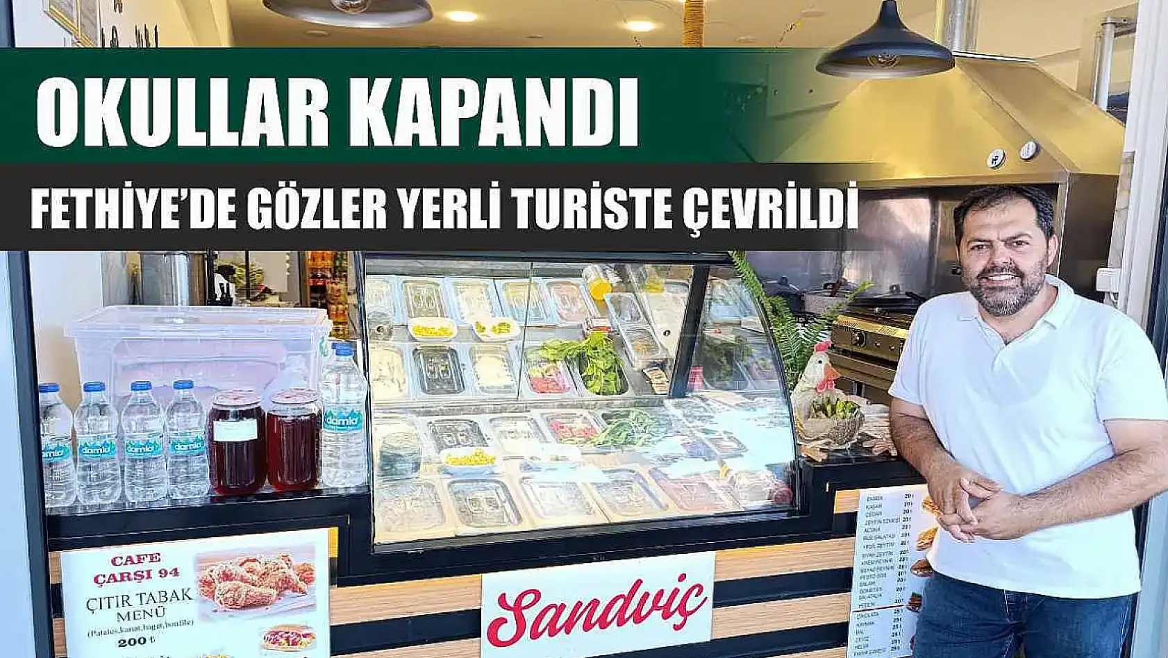 Okullar kapandı, Fethiye'de gözler yerli turiste çevrildi