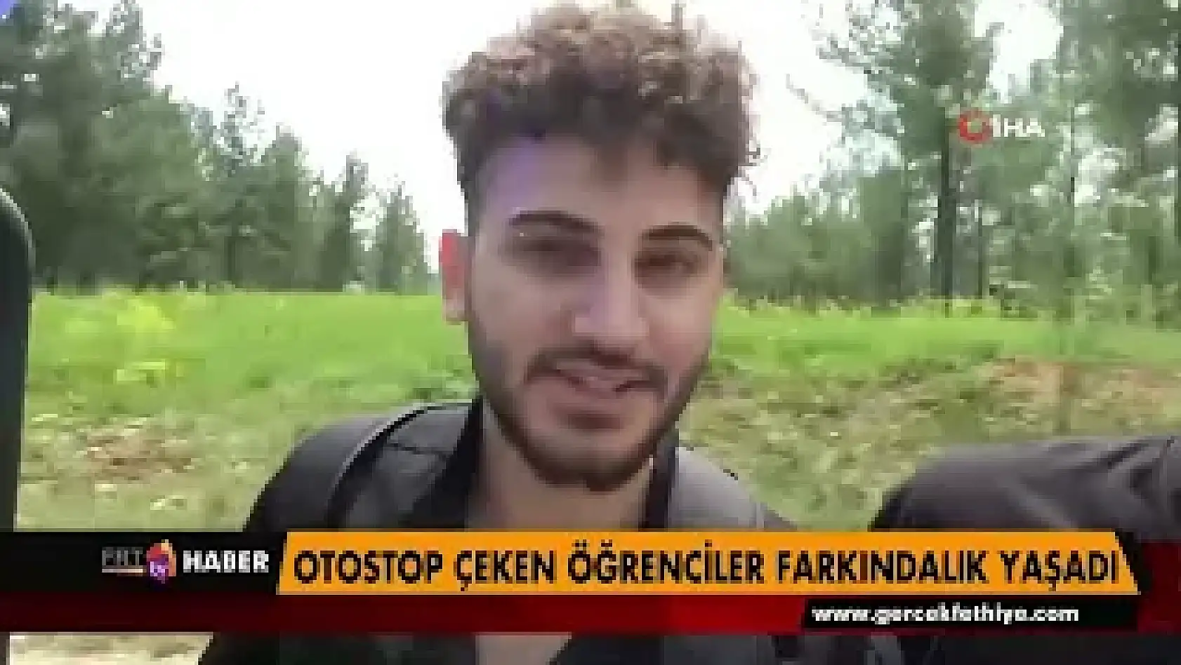 Otostop çeken öğrenciler farkındalık yaşadı