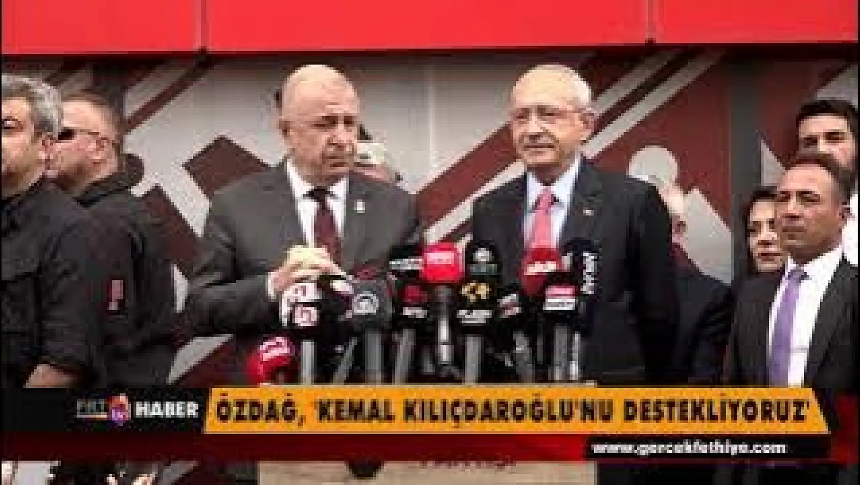 Özdağ 'Kemal Kılıçdaroğlu'nu destekliyoruz'