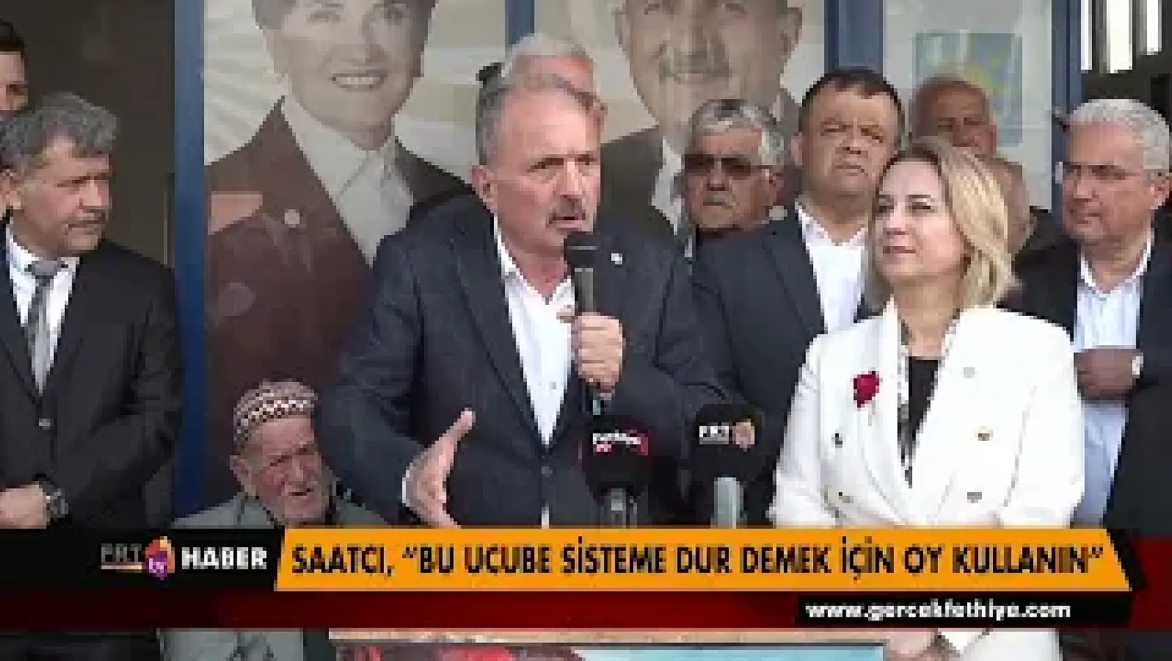 Saatcı, 'Bu ucube sisteme dur demek için oy kullanın'