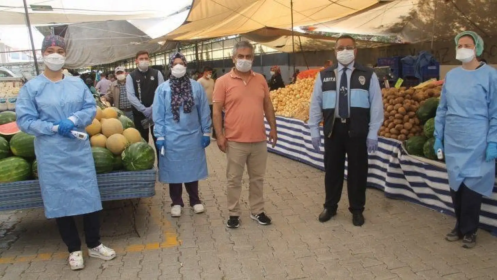 Salı Pazarı'nda Tedbirler Devam Ediyor