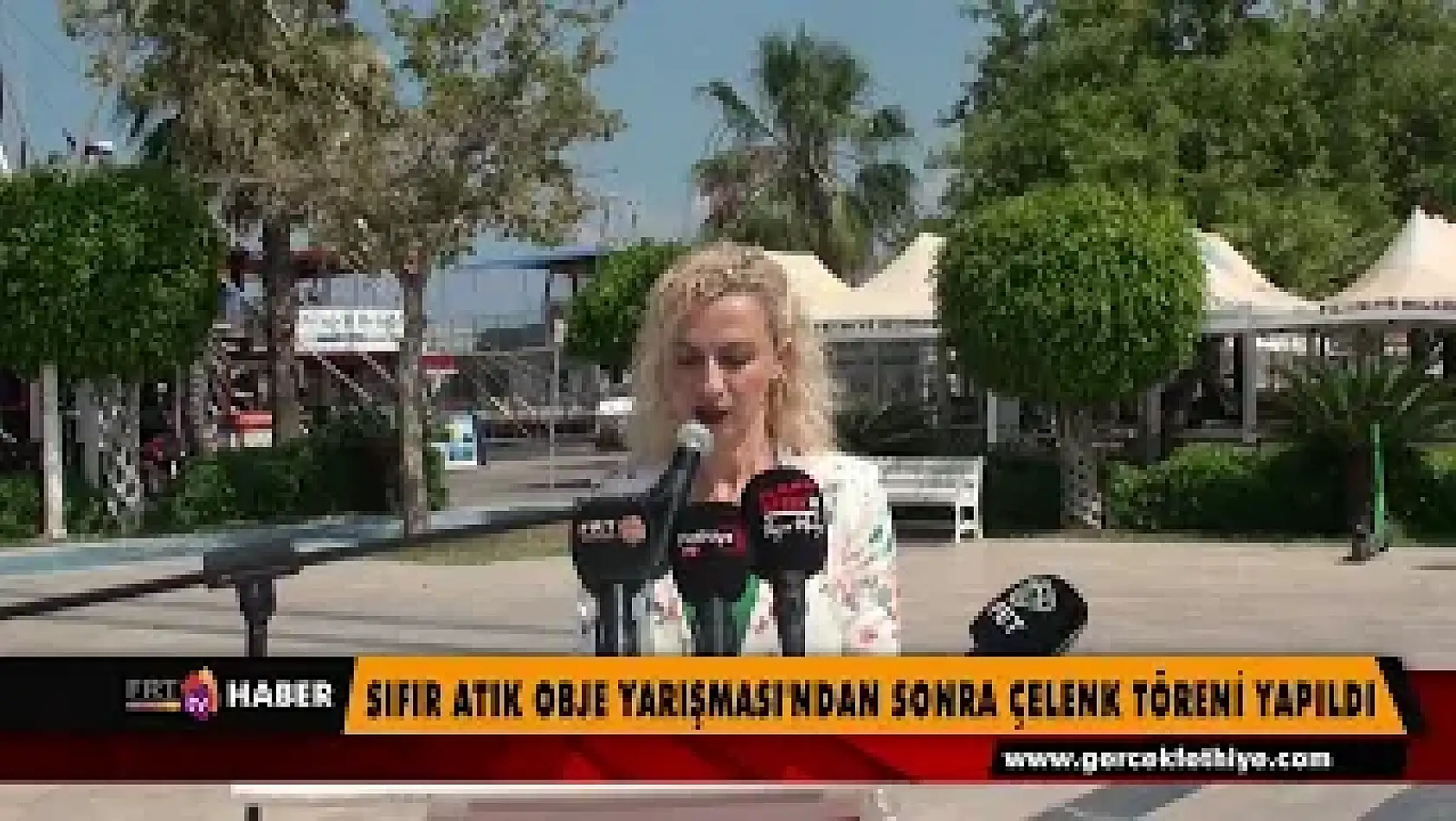 Sıfır Atık Obje Yarışması sonrasında çelenk töreni yapıldı