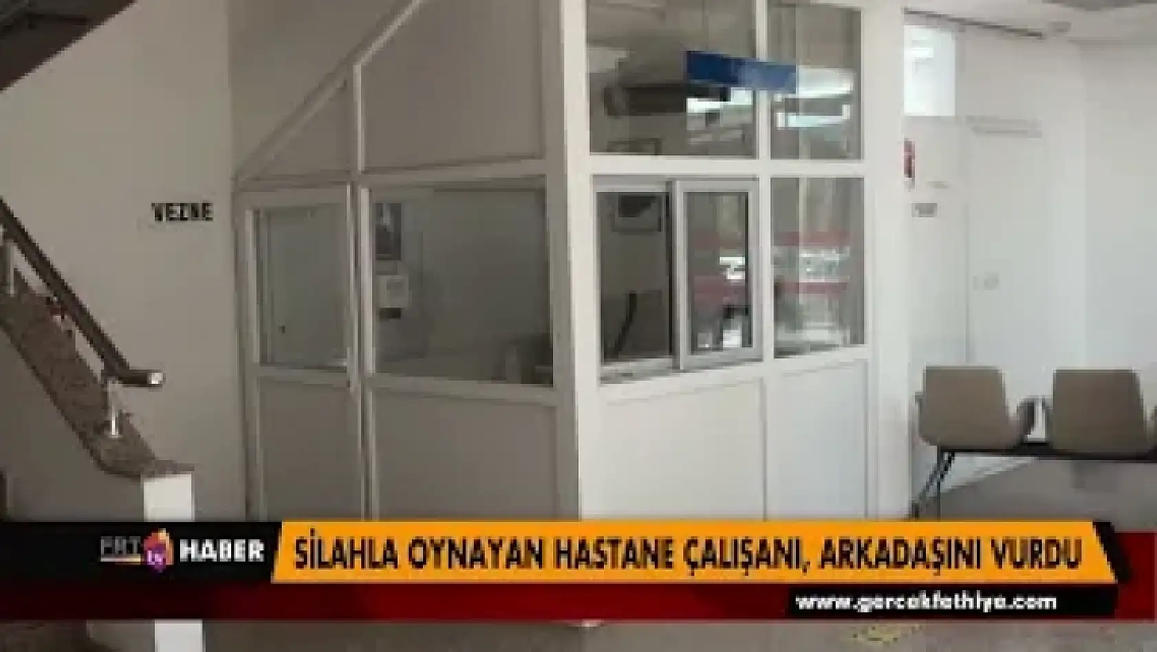 SİLAHLA OYNAYAN HASTANE ÇALIŞANI, ARKADAŞINI VURDU