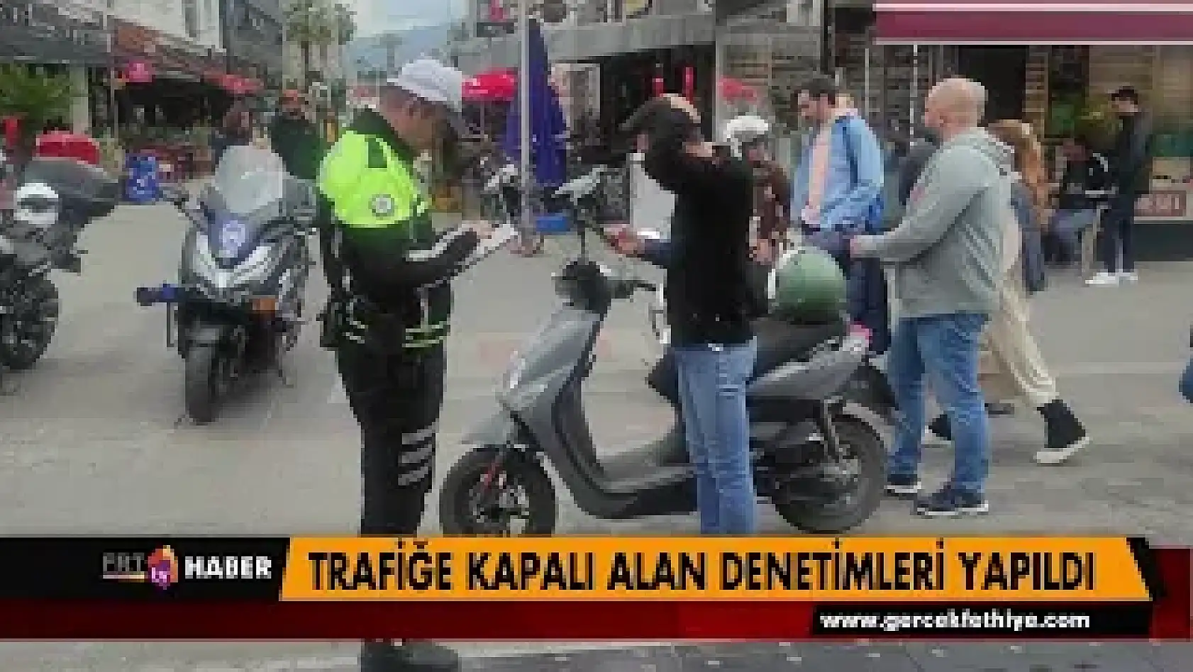 Trafiğe kapalı alan denetimleri yapıldı