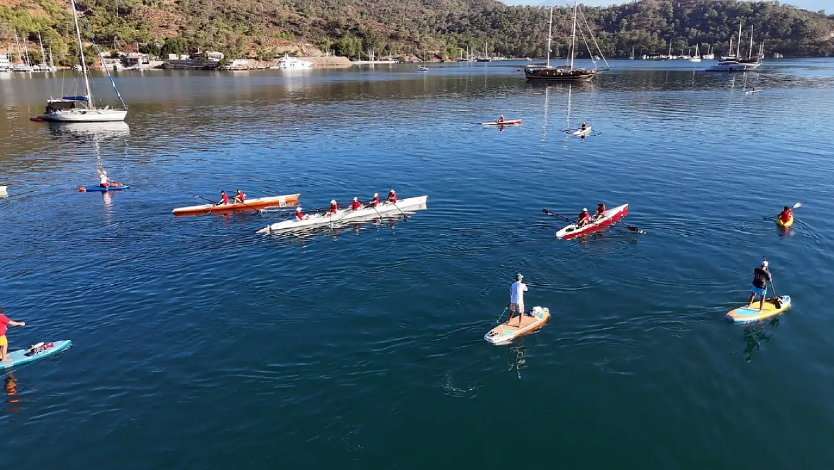 AB Hareketlilik Haftasında Fethiye'de  Kürek, Kano ve Paddle Board etkinliği yapıldı