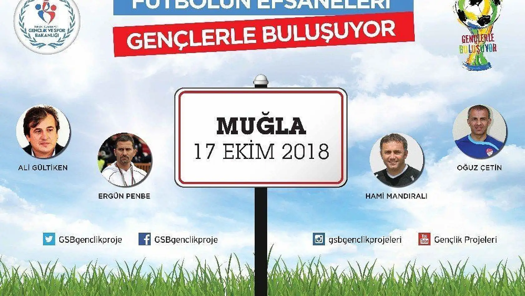 Futbolun efsaneleri Muğla'da gençlerle buluşuyor