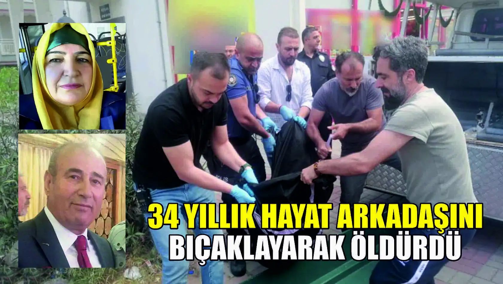 34 yıllık hayat arkadaşını bıçaklayarak öldürdü