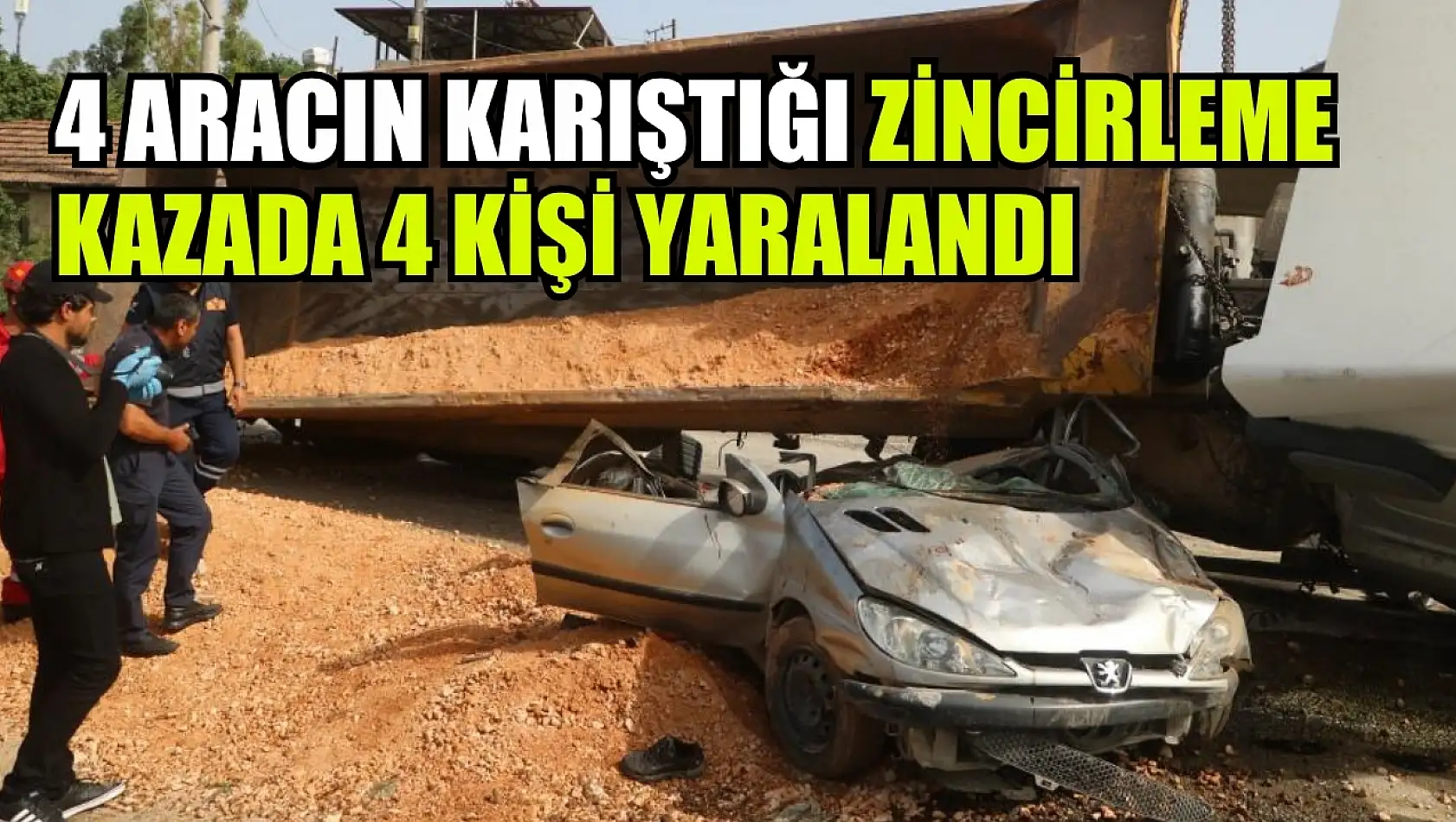 4 aracın karıştığı zincirleme kazada 4 kişi yaralandı