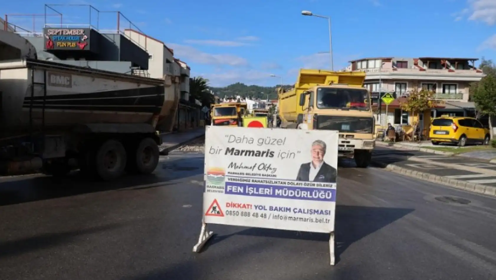 Adnan Menderes Caddesi'nde çalışma başlatıldı