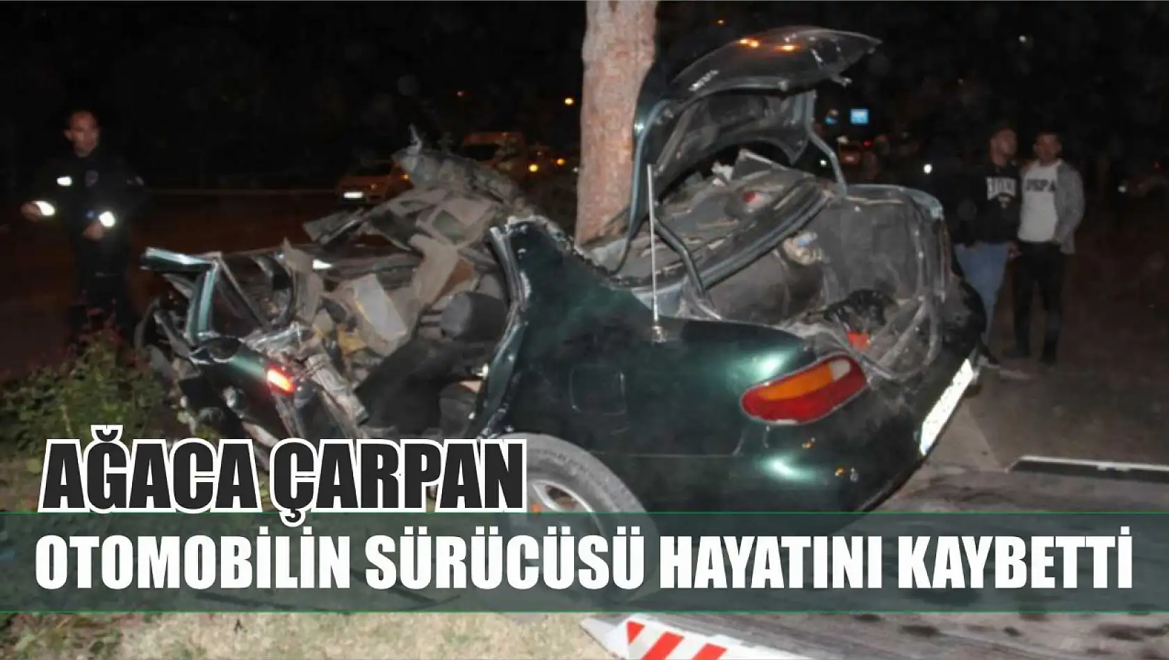 Ağaca çarpan otomobilin sürücüsü hayatını kaybetti