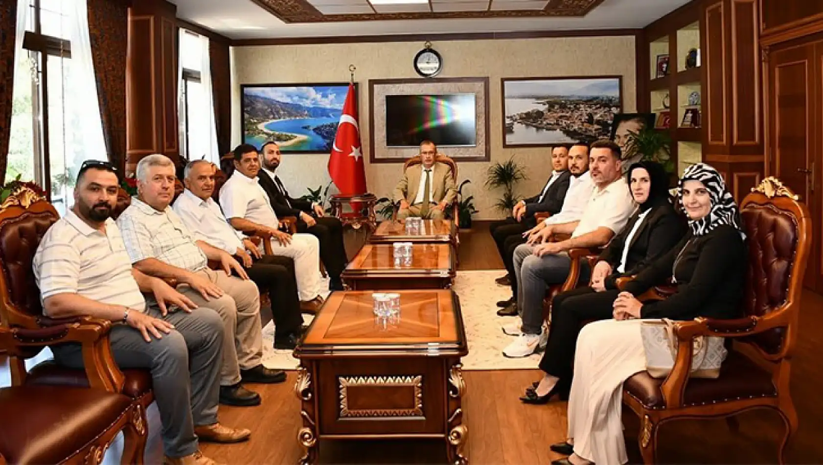 AK Parti Fethiye İlçe Teşkilatı, Kaymakam Ertaş'ı ziyaret etti