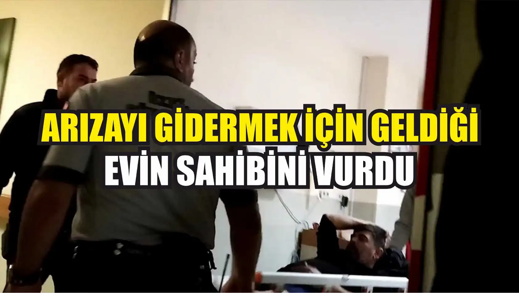 Arızayı gidermek için geldiği evin sahibini vurdu