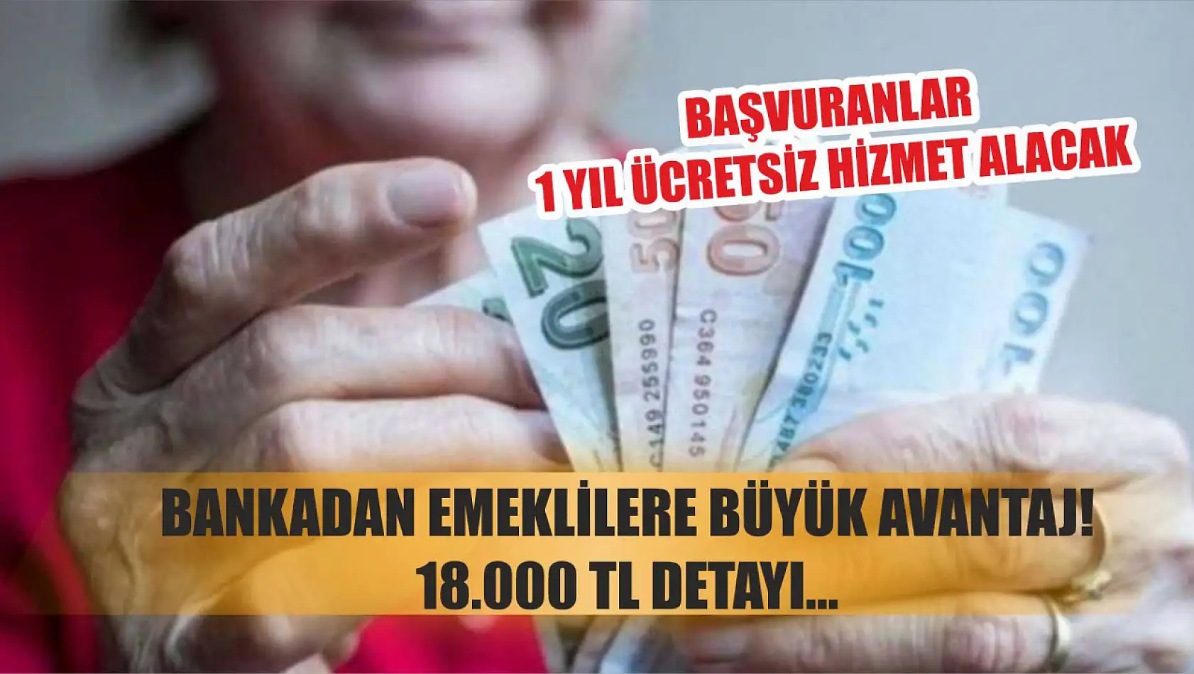 Bankadan Emeklilere Büyük Avantaj!  18.000 TL Detayı… Başvuranlar 1 Yıl Ücretsiz Hizmet Alacak