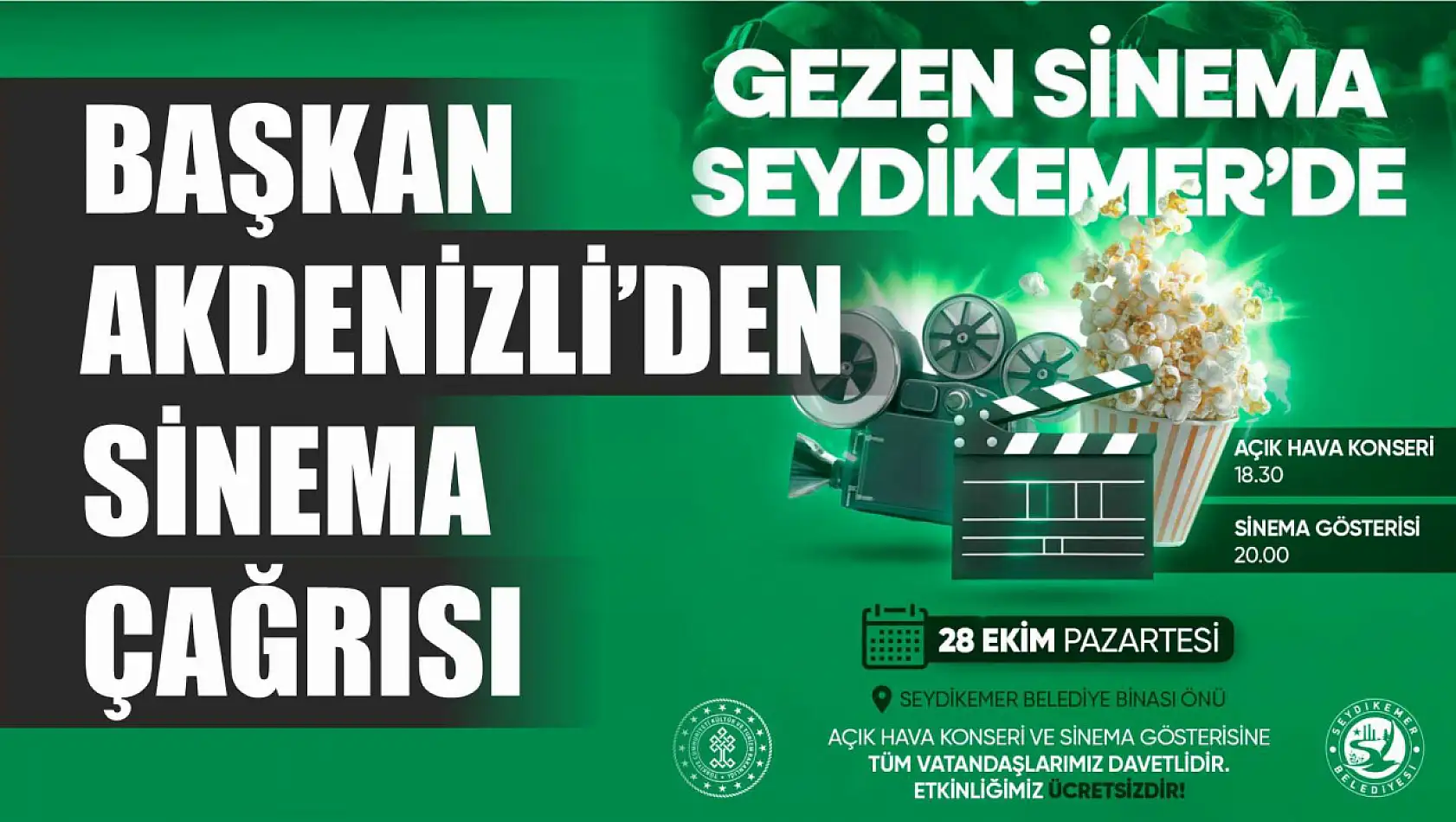 Başkan Akdenizli'den Sinema Çağrısı