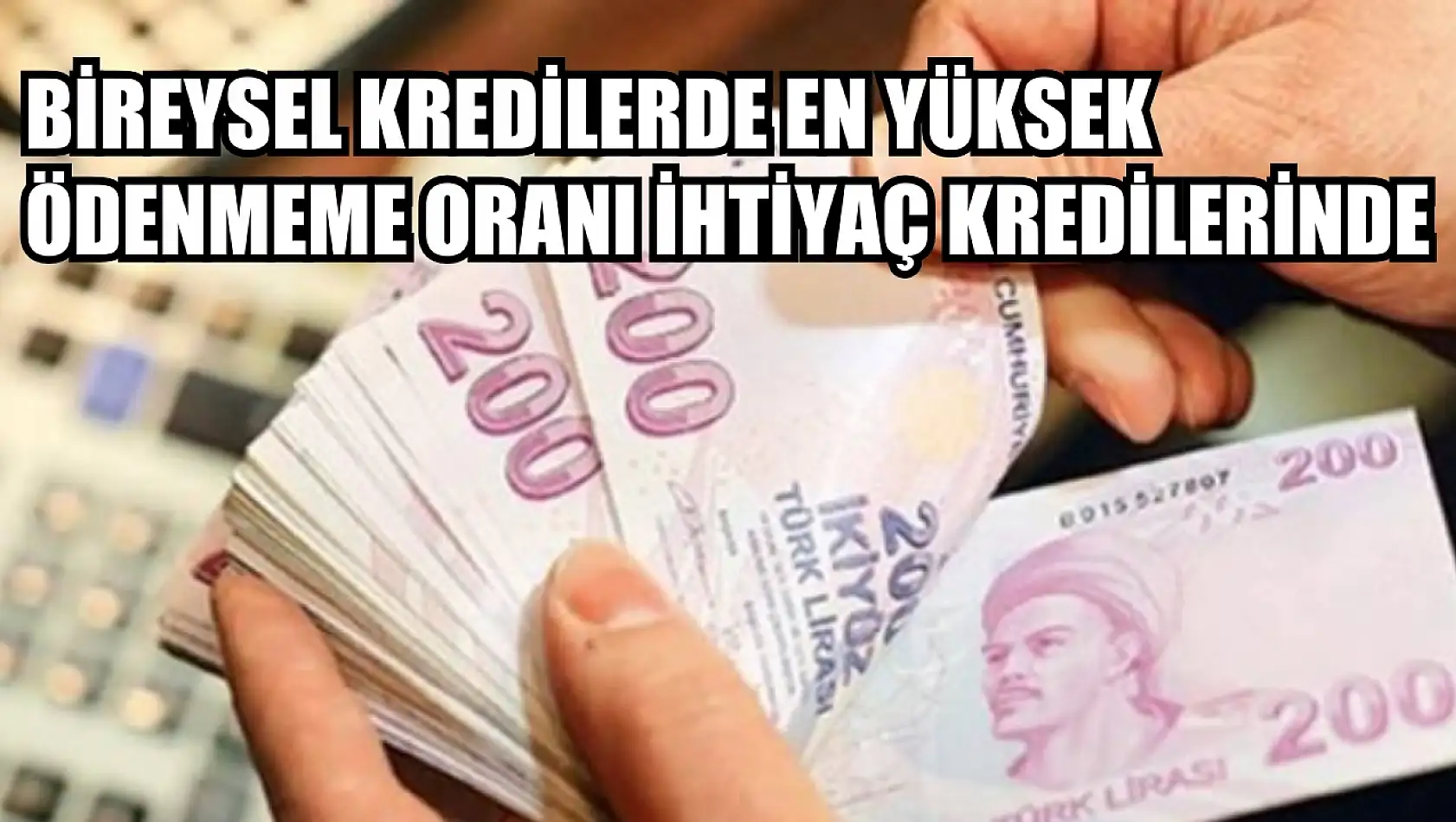 Bireysel kredilerde en yüksek ödenmeme oranı ihtiyaç kredilerinde